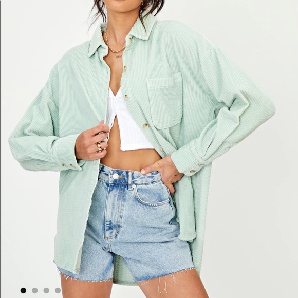 Glassons Organic Oversized Cord Shirt 